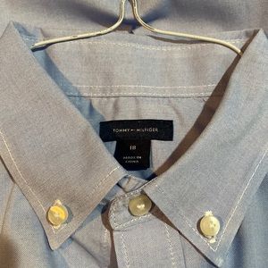 Tommy Hilfiger Blue Button Down Dress Shirt